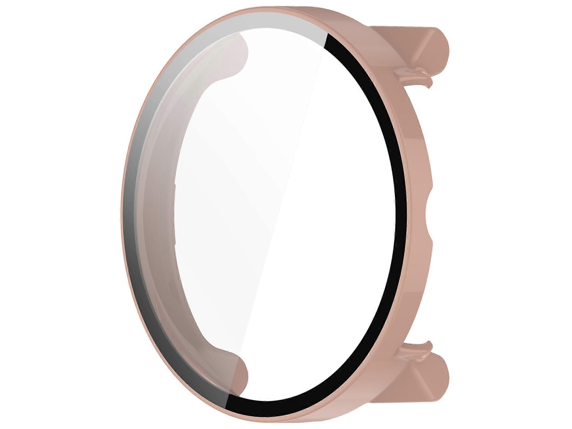 Capa Protetora Rígida Completa Para Smartwatch Race, Com Vidro Temperado, Branca.