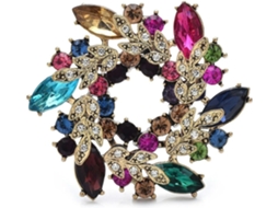 Broche De Argola Com Flor Para Mulheres, 5, 5cm X 5, 5cm