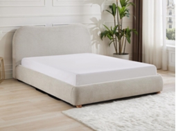 Cama com cofre VANARI VENTE-UNIQUE.PT Bege 120 x 190 cm - Com colchão - Com estrado