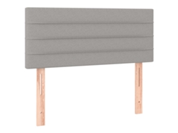 Cabeceira de tecido 90x5x78/88 cm Cinzento light MAISON EXCLUSIVE