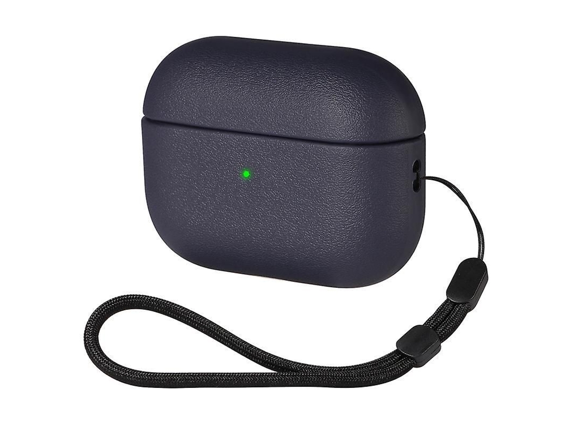 Capa Protetora com Cinto de Transporte Compatível com Airpods Pro Azul Tpu