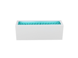 Estojo de Maquiagem Silicone+abs Multiuso Armazenamento Grande Capacidade Organizer para Cosméticos Branco Azul | S/MARCA