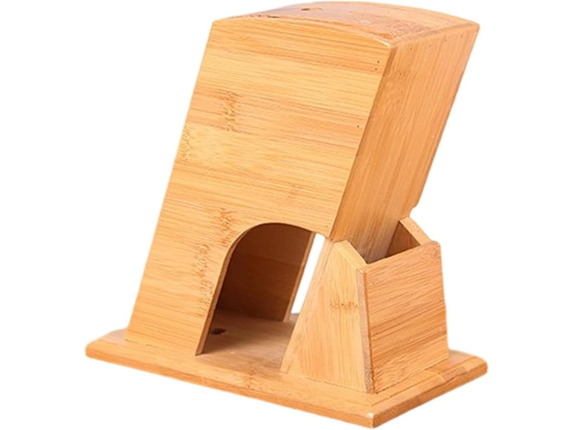 Organizador Para Delicados Utensílios De Corte Em Bambu, Com Múltiplas Lâminas E Acessórios. O Design Vertical