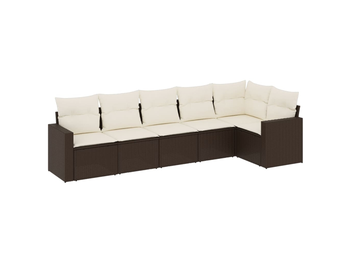 Garden Sofa Set, Garden Sofa Sets Vidaxl Marrom Rattan / Vime (n/a)