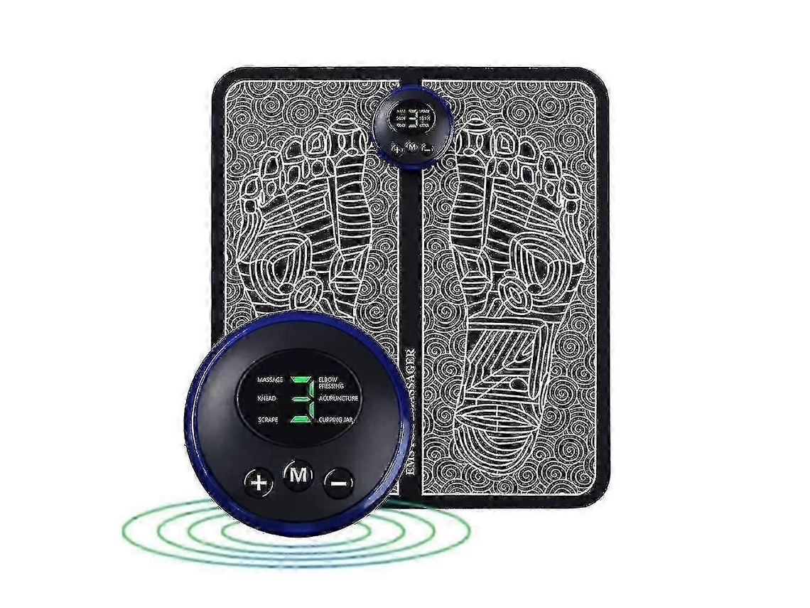 Ems Massageador Elétrico De Pés Para Circulação Reflexologia Podal 6 M Odos 9 Intensidades Pyw