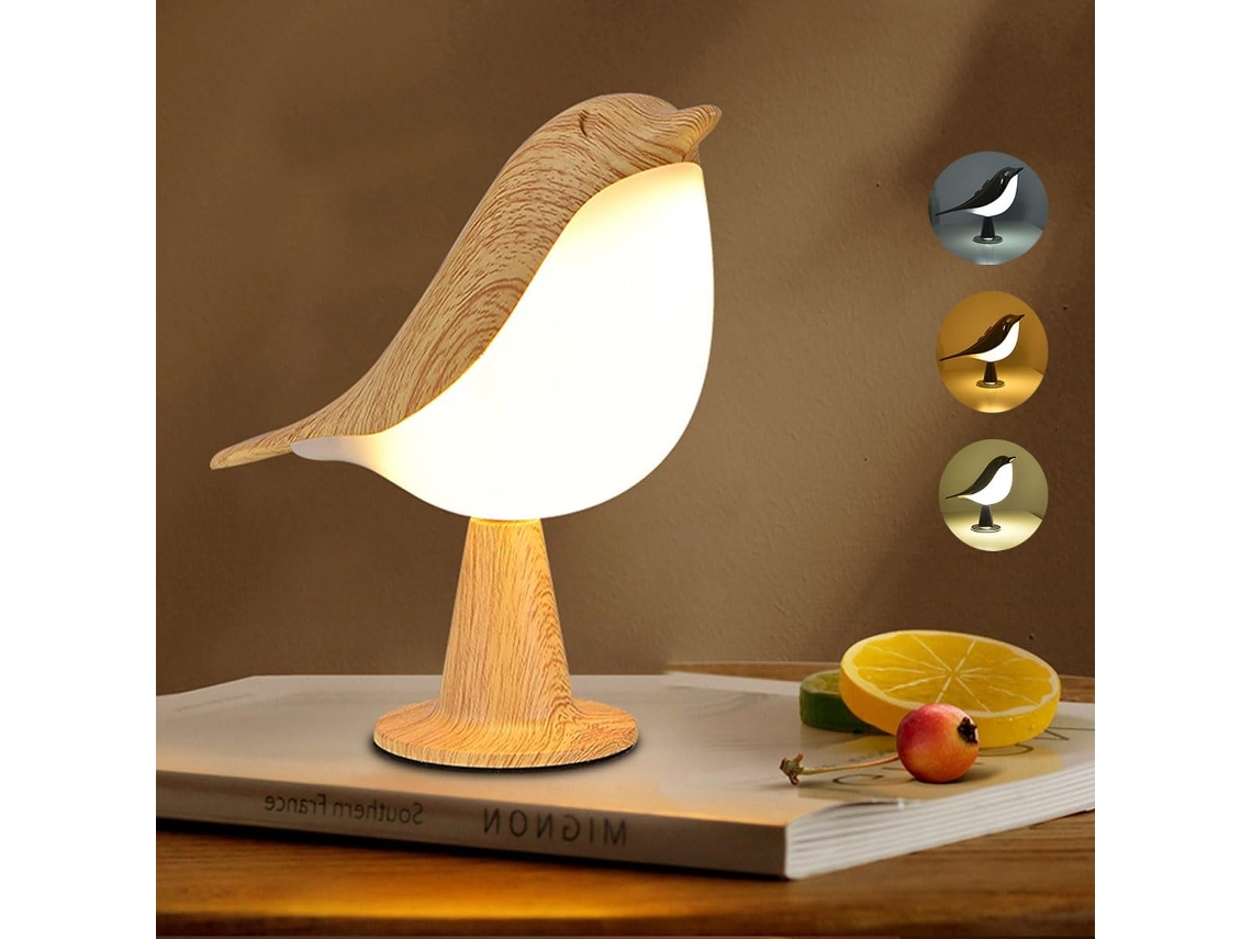 Luminária De Mesa Led, Recarregável, Toque, 3 Níveis De Brilho, Para Cabeceira, Escritório, Sala Ou Ambiente Decorativo
