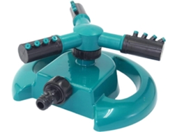 Rociador de jardim rotativo de 360°, sistema de irrigação com 3 braços, durável