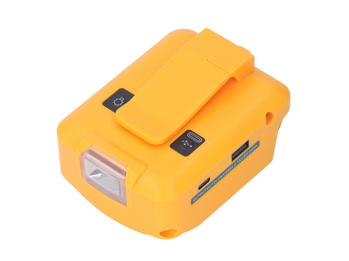 Laxiscreed Luz Led Portátil Com Bateria, Adaptador Type-c Usb E Saída Dc 12v 2a Para Iluminação Versátil