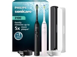 Escova de Dentes Elétrica PHILIPS Series 3100 HX4072/42 (Rosa e Preto)