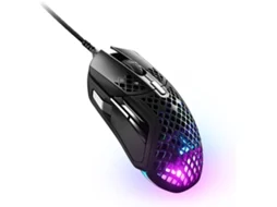 Rato Gaming STEELSERIES Aerox 5 (com Fio - 18000 dpi - Preto)