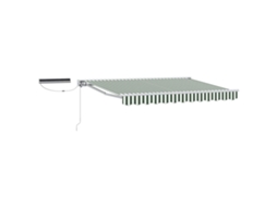 Conjunto 1 Toldo Retrátil Elétrico Vidaxl Branco Alumínio (3,5 X 2,5 M)
