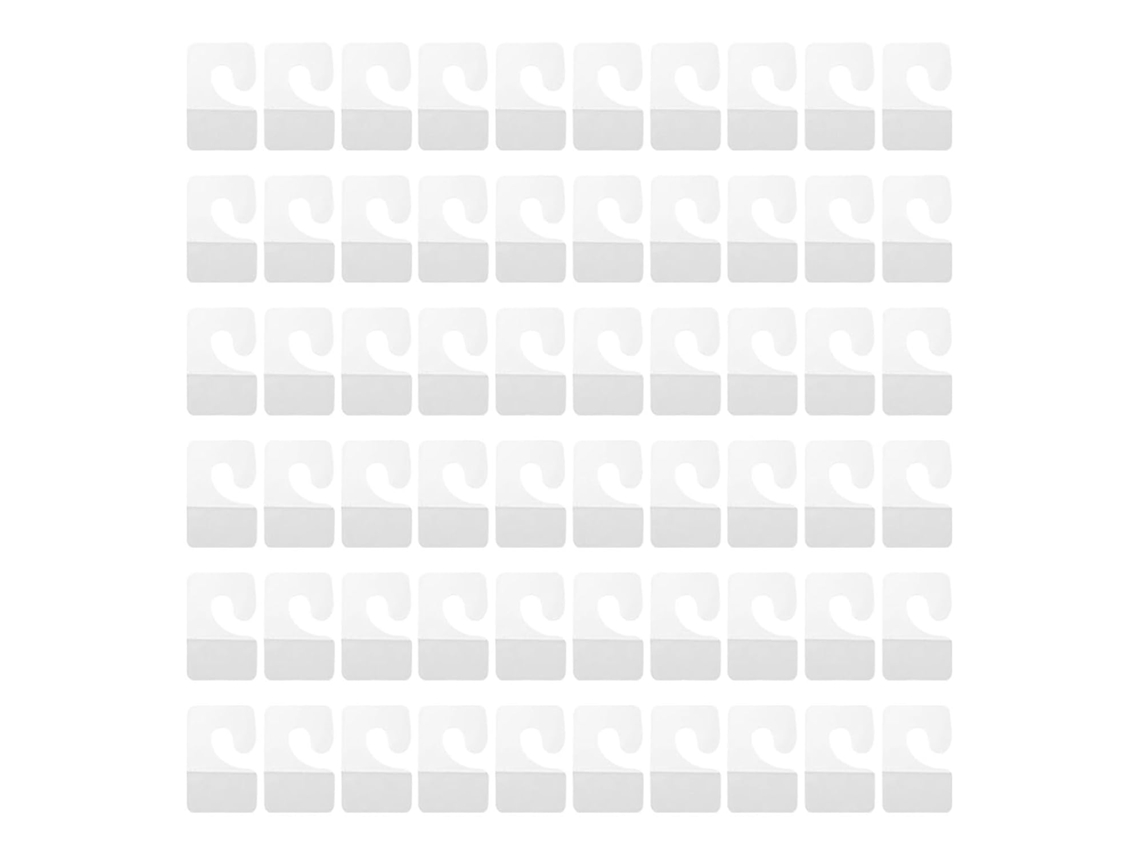 Mipcase 350-ganchos Autoadesivos Transparentes Em Pvc Pequenos Painéis Perfurados, Ganchos Removíveis Sem Furos
