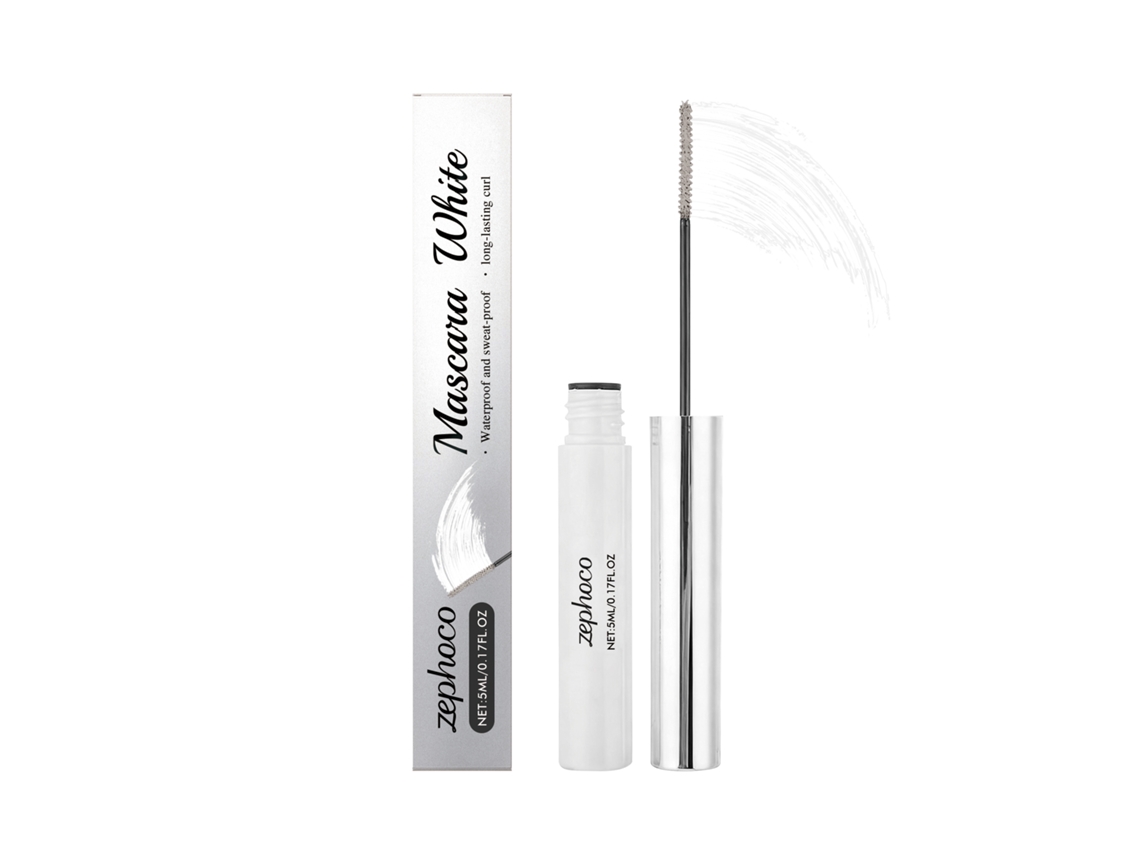 Máscara Waterproof LAXISCREED de Cílios Brancos com Efeito Curvante e Colorido