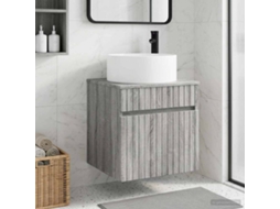 Vidaxl Vanidade De Pia De Parede Sonoma Cinzento 49 X 44,5 X 65,5 Cm