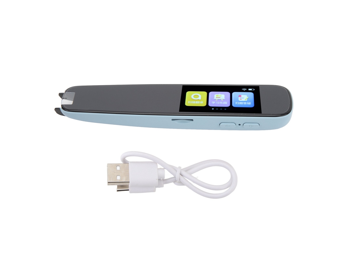 Walshlxq lápiz Tradutor Wifi com Tela Tática Digital, Scanner de Identificação Rápida para Aprendizagem e Viagens Ao Exterior Azul