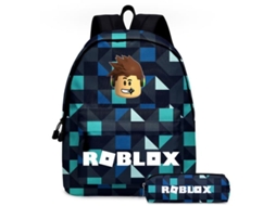 Mochila Escolar Roblox Com Estojo Para Lápis