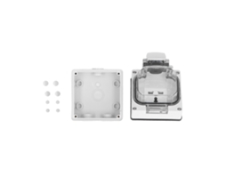 Tomadas Externas Resistentes Ip66 Jardins 250v 13a