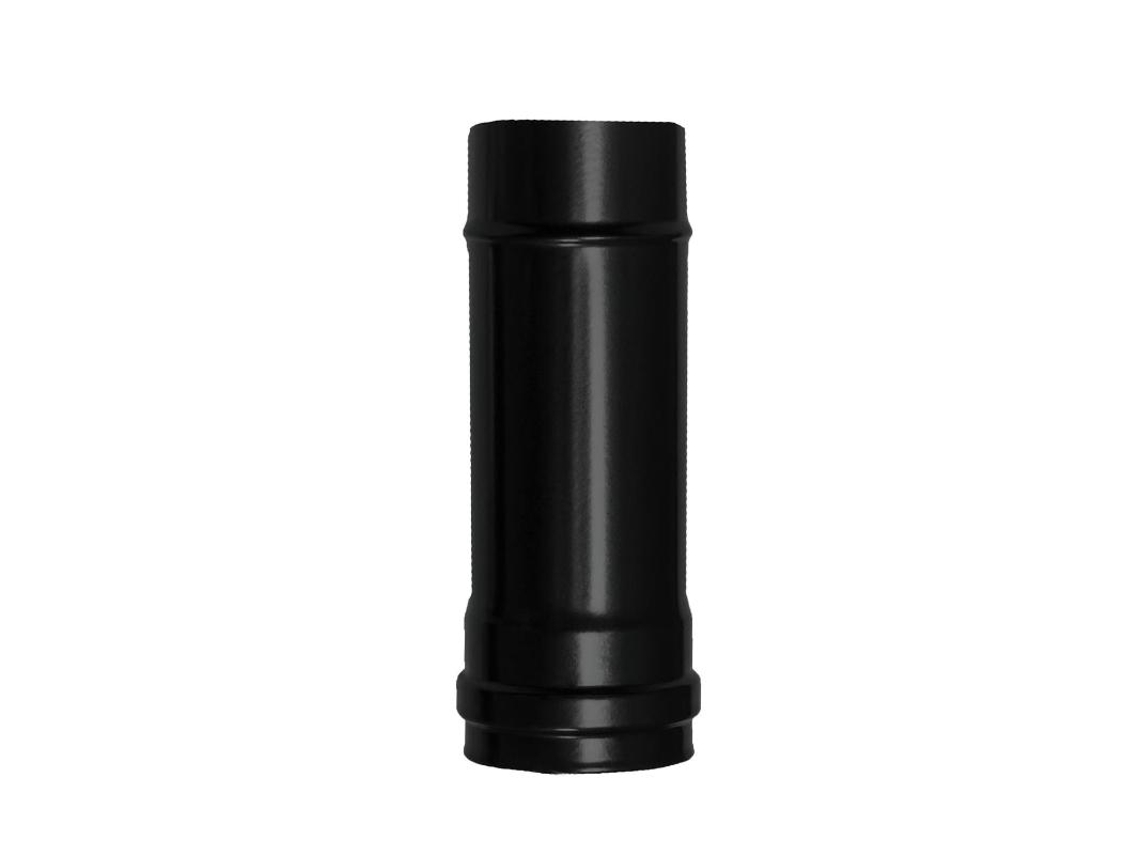 WOLFPACK LINEA PROFESIONAL tubo de estufa pellet acero vitrificado negro ø 80 mm. longitud 25 cm. estufas de leña, chimenea, alta resistencia,