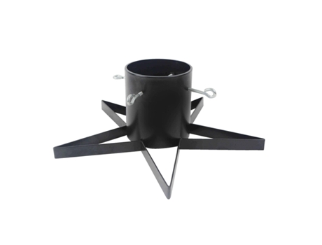 Pé de Árvore de Natal Stand Star Preto