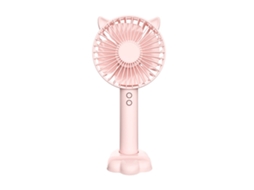 Ventilador Portátil De Mão Abs 3 Engrenagens Usb Recarregável Silencioso Ventilador De Mesa Pequeno Portátil Com Luz Noturna Para Casa Viagem Escritó