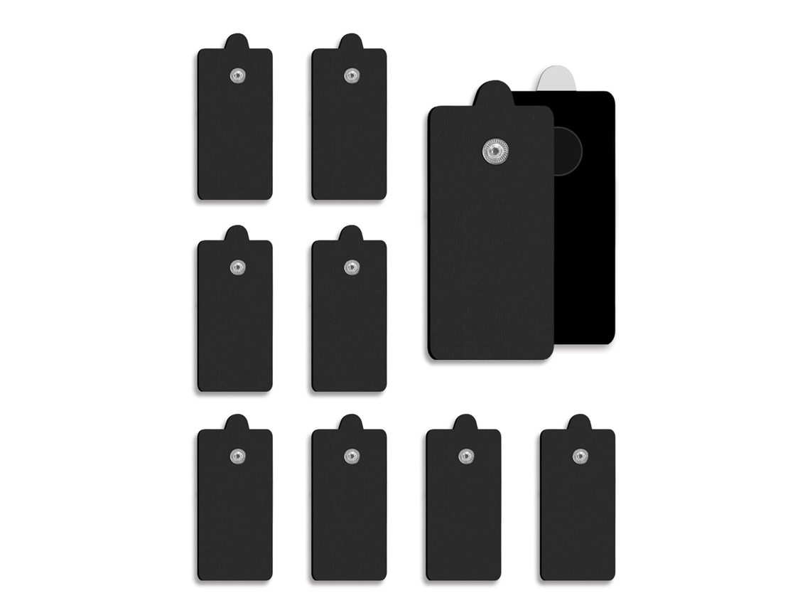 Elétrodos Adesivos EIFSON 10pcs 5x13cm Snap para Tens (preto)