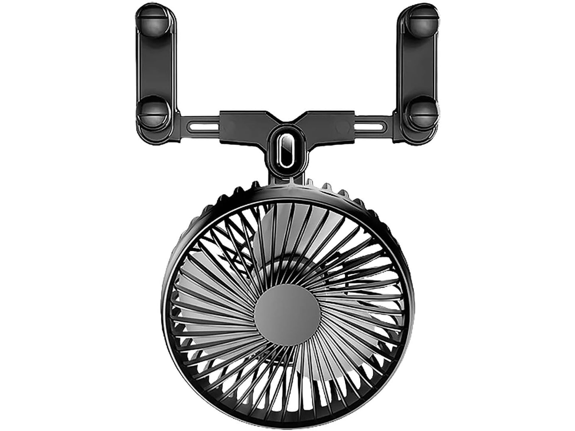Ventilador Usb Para Carro – Ajustável Em 360°, 3 Velocidades