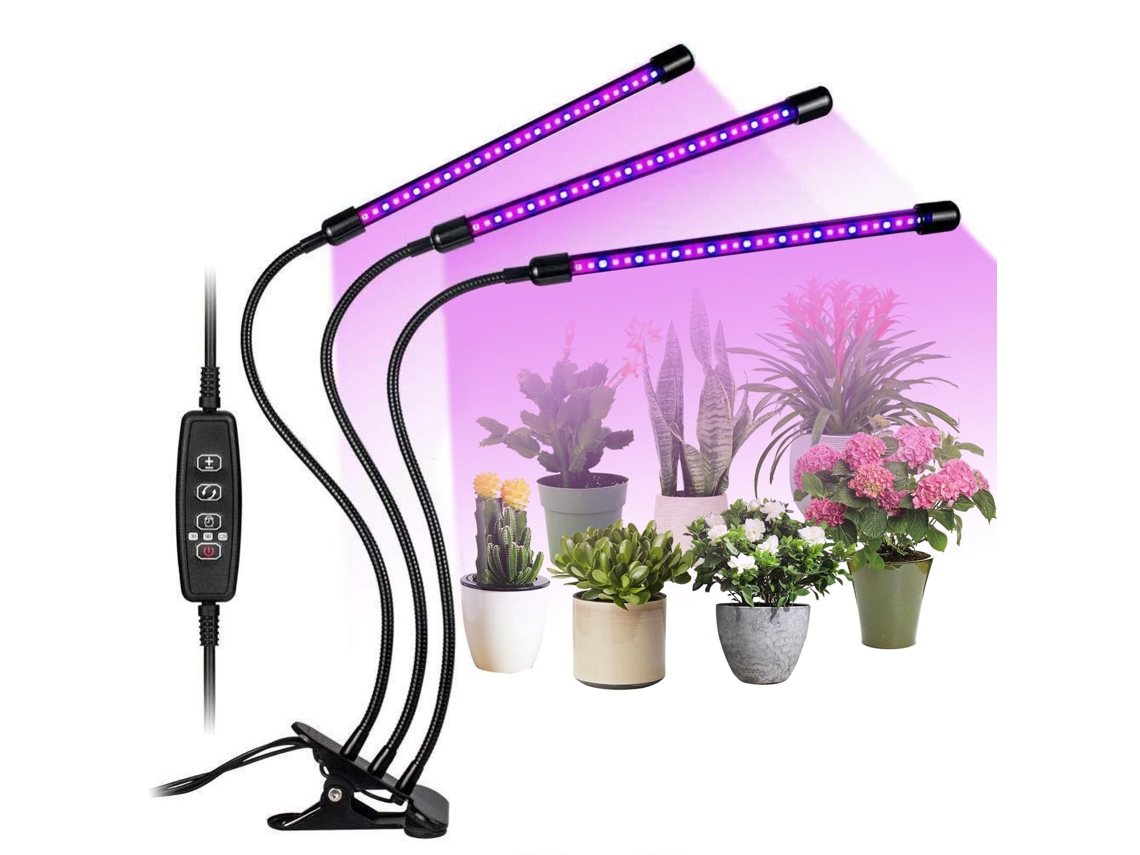 Lâmpada Led Para Plantas Internas Com Temporizador Automático 3/9/12h,2 Modos,ideal Para Mudas E Suculentas Btforus