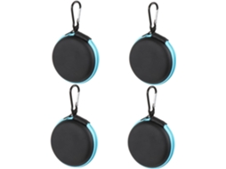 Conjunto de 4 Estojos Portáteis para Fones de Ouvido, Caixas de Armazenamento Protetoras SFUSHOS