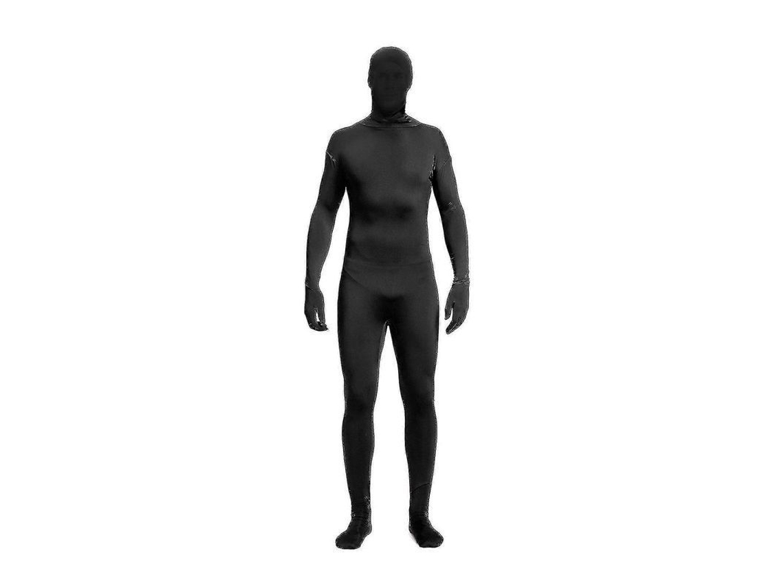 Traje De Corpo Inteiro Esticado Com Zíper Nas Costas - 11 Cores Para Festas E Eventos Divertidos Preto