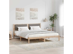 Vidaxl Estrutura Da Cama Cinzento-acastanhado 180 X 200 Cm