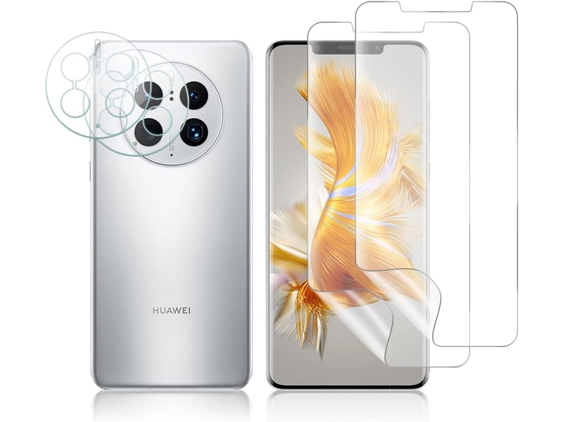 Conjunto De Capas Protetor Ecrãcâmera Alta Sensibilidade Para Huawei Huawei Mate 50 Pro Hongwe. Anti-riscos (4un)