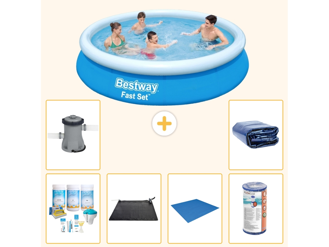 Bestway Piscina Bestway Fast Set Redonda - 366x76 Cm - 7-peças S21390