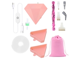 Caneta Elétrica Portátil Usb Para Pintura De Diamantes,velocidade Ajustável Com Bandeja De Armazenamento Digitallab (rosa, Estilo 5)
