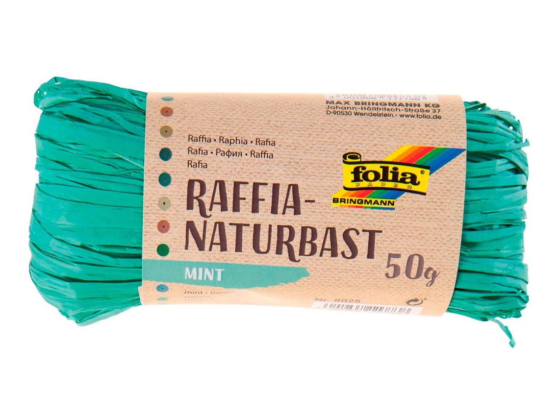 Meadas Rafia Natural 50G.9025 Menta