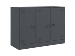 Aparador 99x39x73 Cm Aço Antracite MAISON EXCLUSIVE