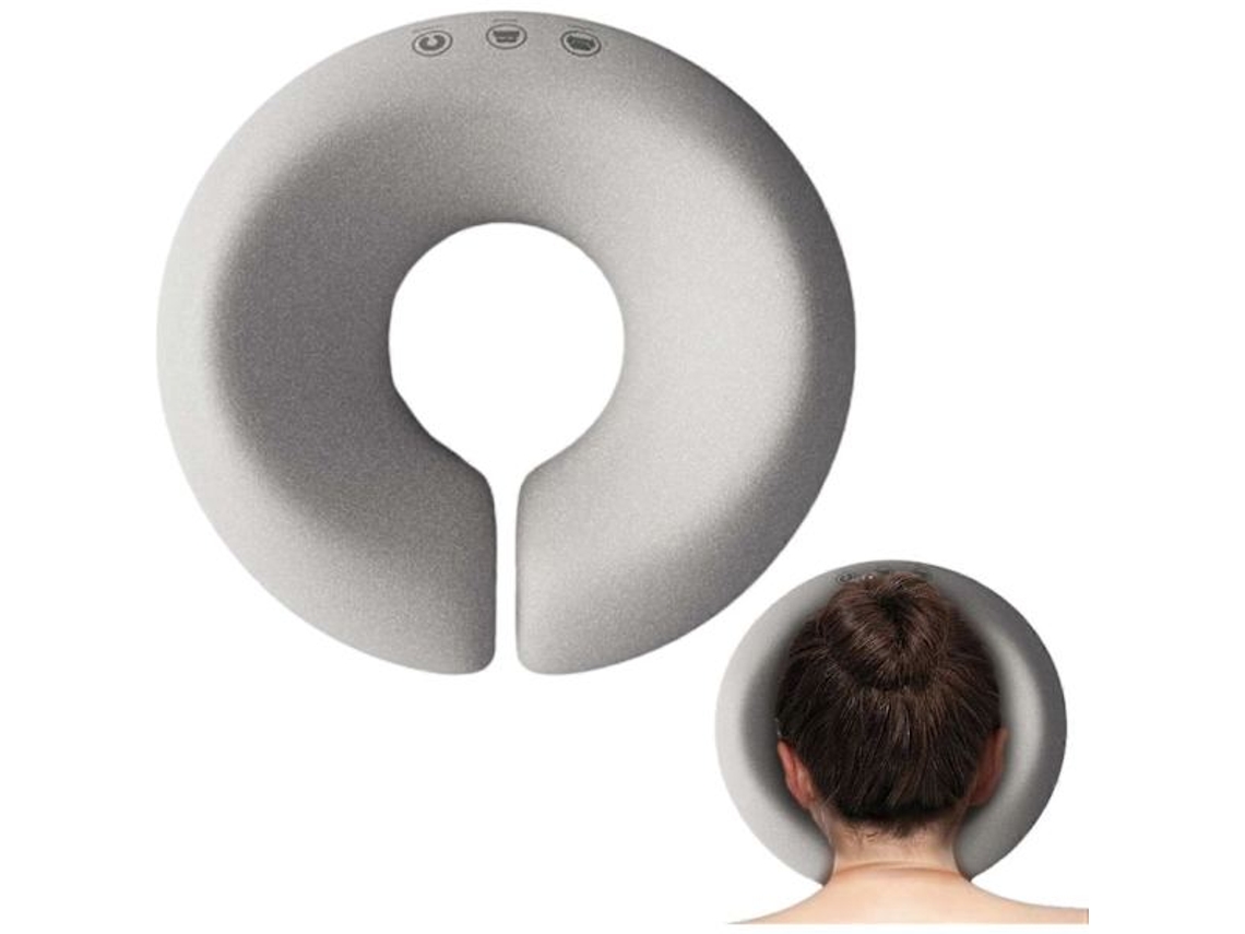Almofada Facial De Apoio, Cor Cinza, Com Função De Massagem, Para Cama, Mesa De Escritório E Descanso
