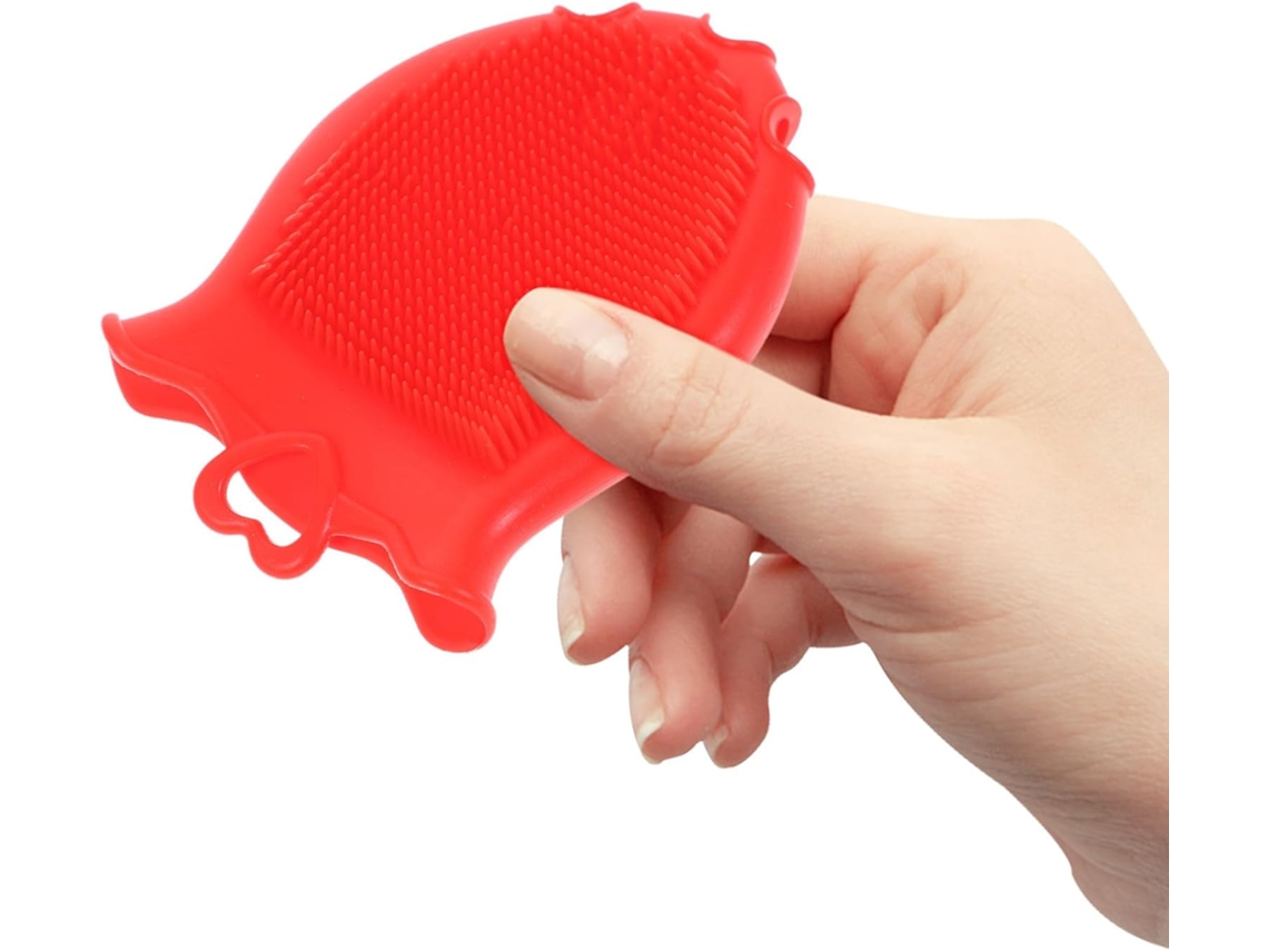 Escova De Banho Silicone Para Meninos E Meninas, Shampoo De Limpeza Suave Para Cabelo E Chuveiro
