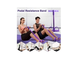 Faixa de Resistência com Pedal para Ioga e Alongamento AQUAFORGE