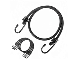 Cordas Elásticas De Látex Pretas Reforçadas 76 Cm(30 Polegadas) Para Uso Externo