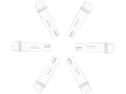 Aboofan Conjunto De 6-mini Fechos Acrílico Transparente Para Portas Armários, Fechos De Dobradiça Transparentes Para