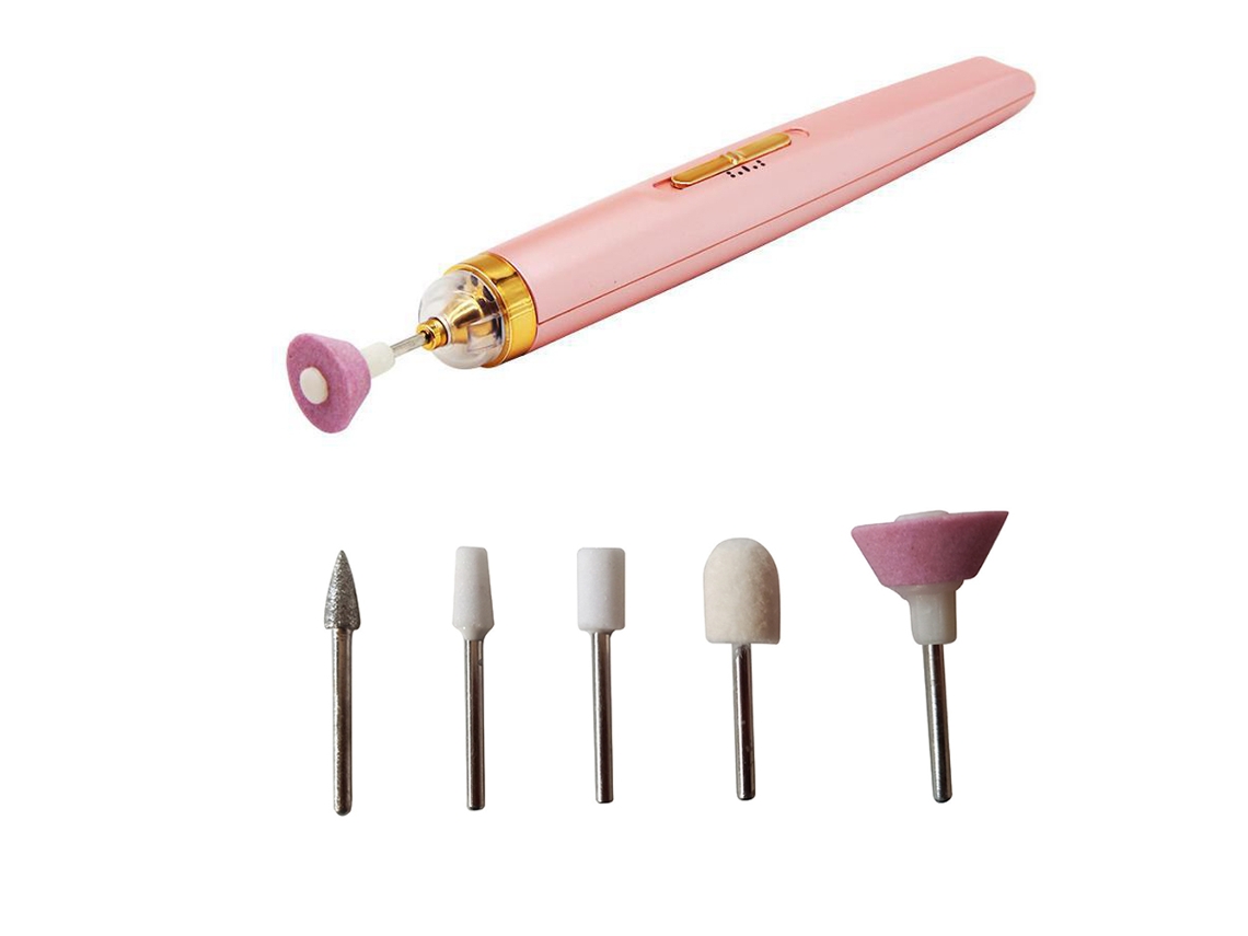 Máquina De Broca Para Unhas Elétrica 5 Em 1 Com Luz Ferramentas Portáteis De Manicure Para Remoção De Esmalte
