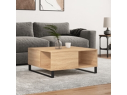 Vidaxl Mesa De Centro 80x80x36,5 Cm Derivados Madeira Carvalho Sonoma