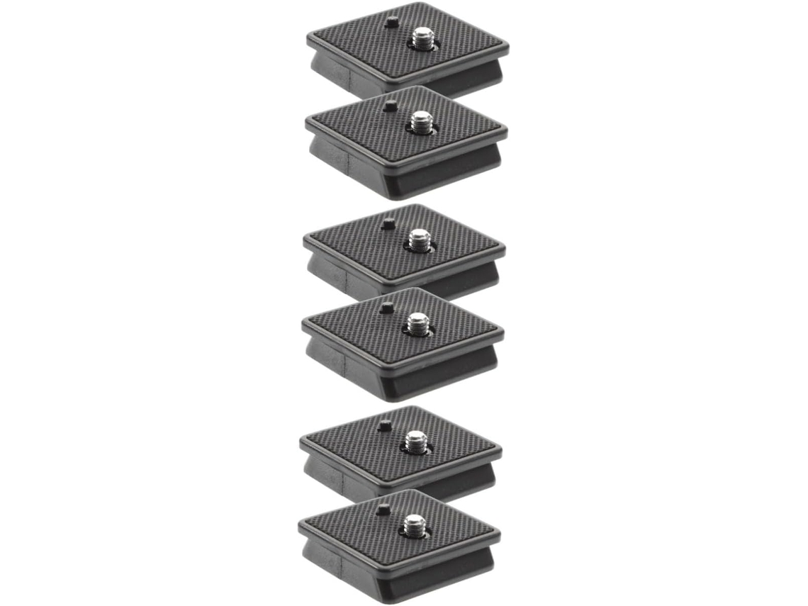 6 peças de placa de liberação rápida para tripé, parafuso de montagem para câmera, adaptador de tripé estável e antiderrapante, Slowmoose