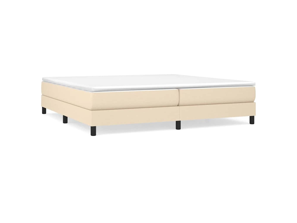 Box Spring Bed Frame, Box Spring Bed Frames Vidaxl Creme Tecido (200 X 200 Cm)