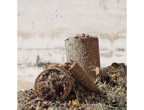 Túnel Recheado com Feno Snack para Coelhos e Roedores Mediano RIBERO