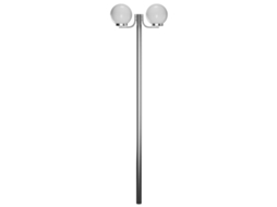 Iluminação exterior VIDAXL White Stainless Steel (25 x 22 cm)