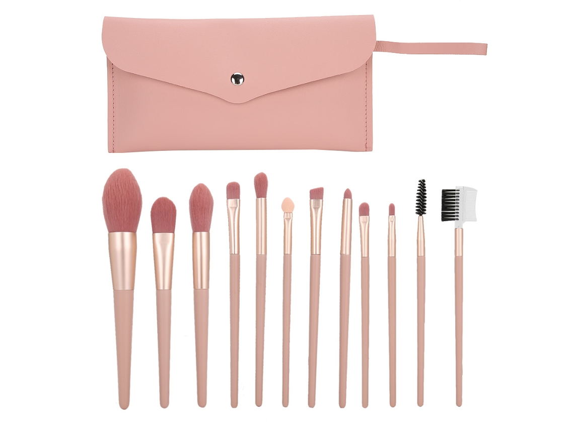 Conjunto De Pincéis De Maquiagem Para Pó E Sombra De Olhos