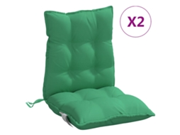 Lowback Chair Cushion, Lowback Chair Cushions Vidaxl Verde Tecido (n/a)