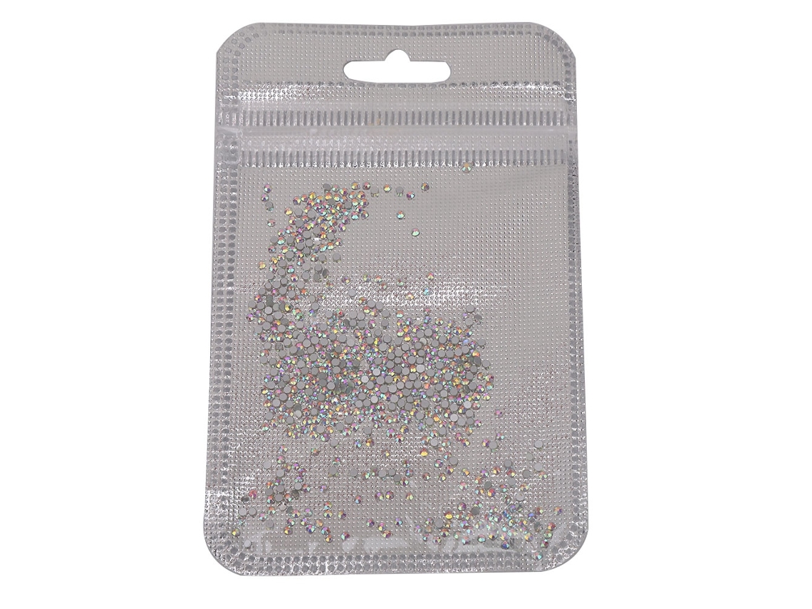 1000 Peças Strass Coloridos Para Decoração De Unhas Com Base Plana - Ferramenta De Manicure 02