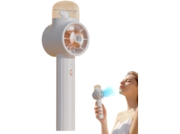 Ventilador De Mesa - Circulador Ar Portátil Recarregável Com Visor